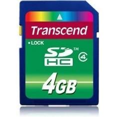 Foto TARJETA MEMORIA SECURE DIGITAL 4GB TRANSCEND SD HC 4MB/s