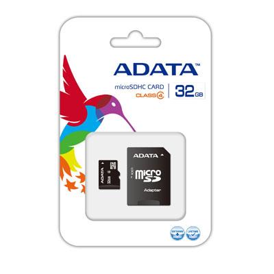 Foto Tarjeta micro sd 32gb sdhc adata ausdh32gcl4-ra1