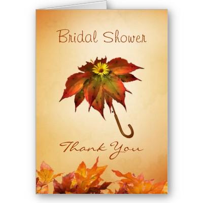 Foto Tarjeta nupcial de la ducha del paraguas de las ho