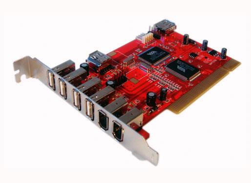Foto Tarjeta Pci Usb 4 Usb 2.0 + 2 Firewire