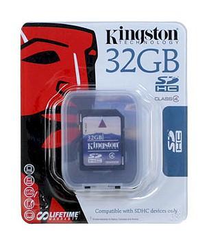 Foto Tarjeta SDHC Kingston 32GB Class 4