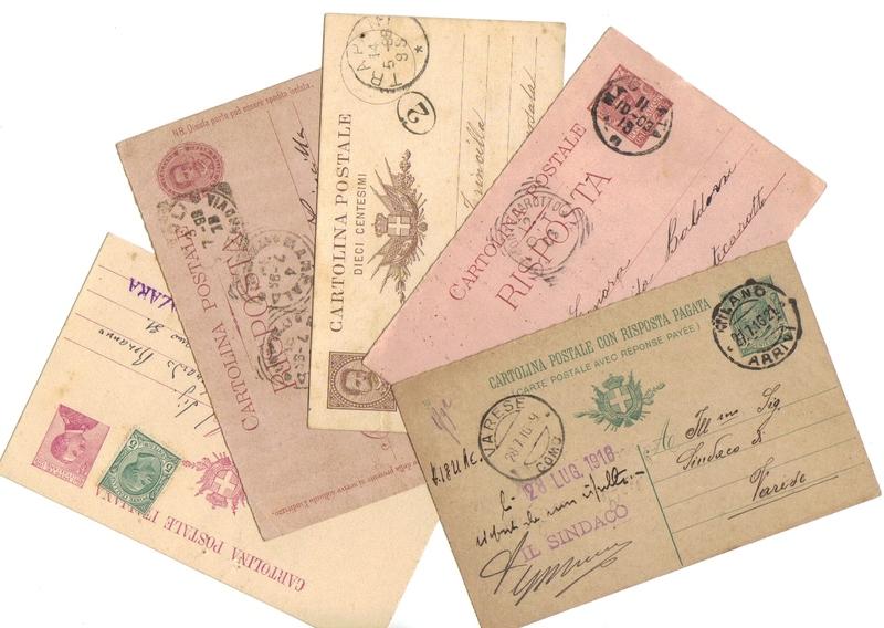 Foto Tarjetas postales antiguas escritas a mano