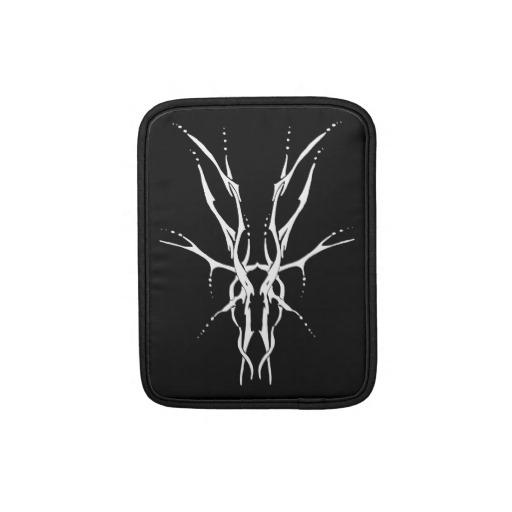 Foto Tatuaje tribal del cráneo de los ciervos - blanco Funda Para Ipads