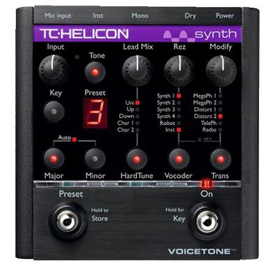 Foto TC Helicon VoiceTone Synth Voice Effects Table MicrophonPedal