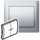 Foto Tecla Doble Luminosa Legrand Galea Life Aluminio