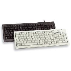Foto teclado cherry slim reducidas dimensiones ps2 usb blanco numerico