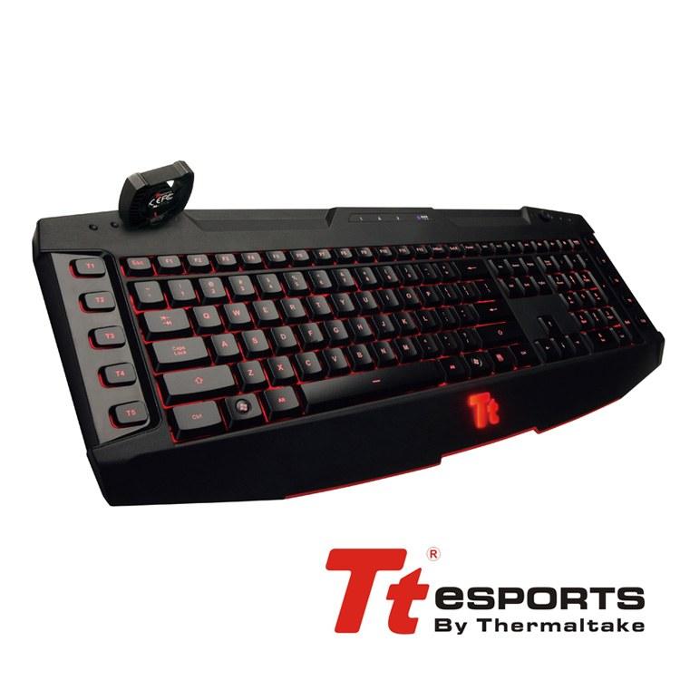 Foto teclado gaming tt esports challenger pro fan/led
