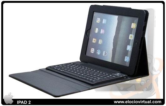 Foto Teclado iPad 2 Bluetooth + Funda Negro