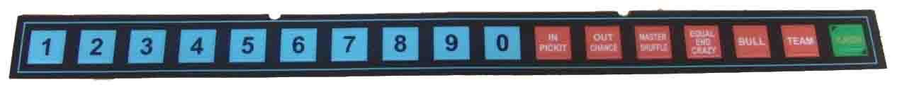 Foto Teclado numerico mini darts adhesivo