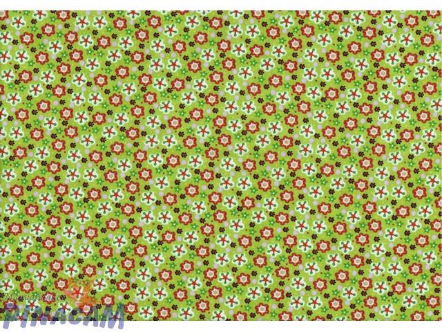 Foto TEJIDO PATCHWORK 110X100 45060 FLOR VERDE