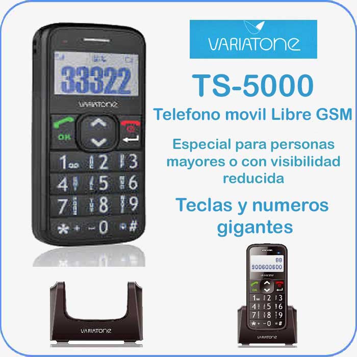Foto Teléfono móvil Libre especial para personas mayores TS-5000