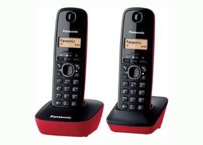 Foto Telefono Duo Inalambrico Digital Dect Panasonic Rojo