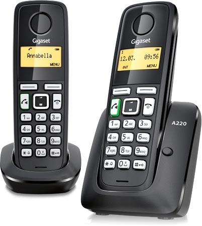 Foto Telefono Inalambrico Dect Duo Gigaset A220 Duo