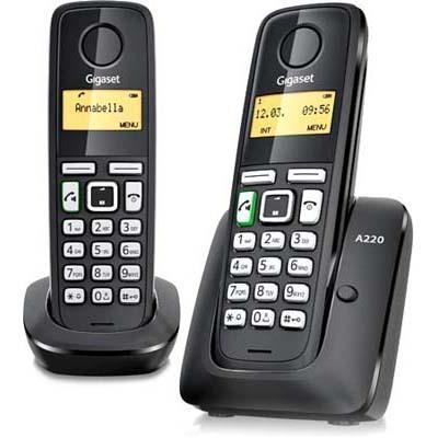 Foto Telefono inalambrico dect duo Gigaset a220 duo