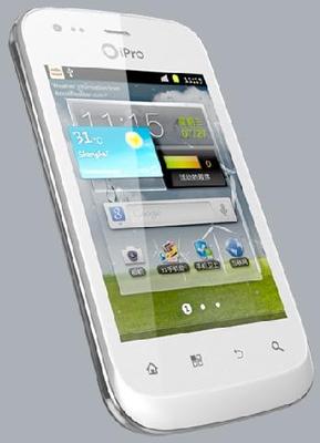 Foto telefono movil libre ipro i9350 3g dual sim android radio fm mp3 mp4 a gps blanc