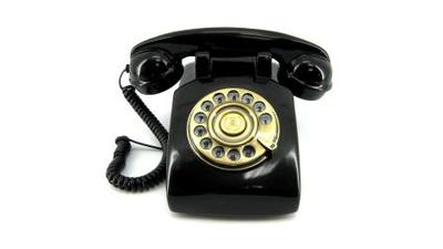 Foto Telefono Retro Con Disco Giratorio Como Los Antiguos