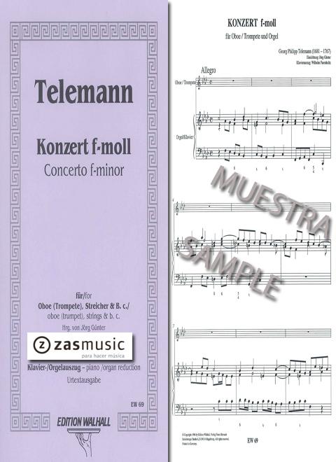 Foto telemann, georg philipp (1681-1767): concert f-minor