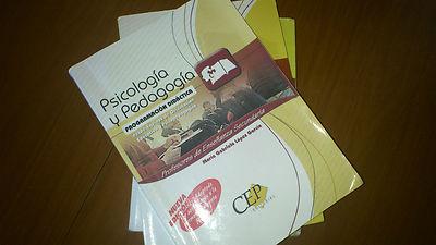 Foto Temario Completo De Psicología Y Pedagogía. Lote De 6 Libros. Editorial Cep.
