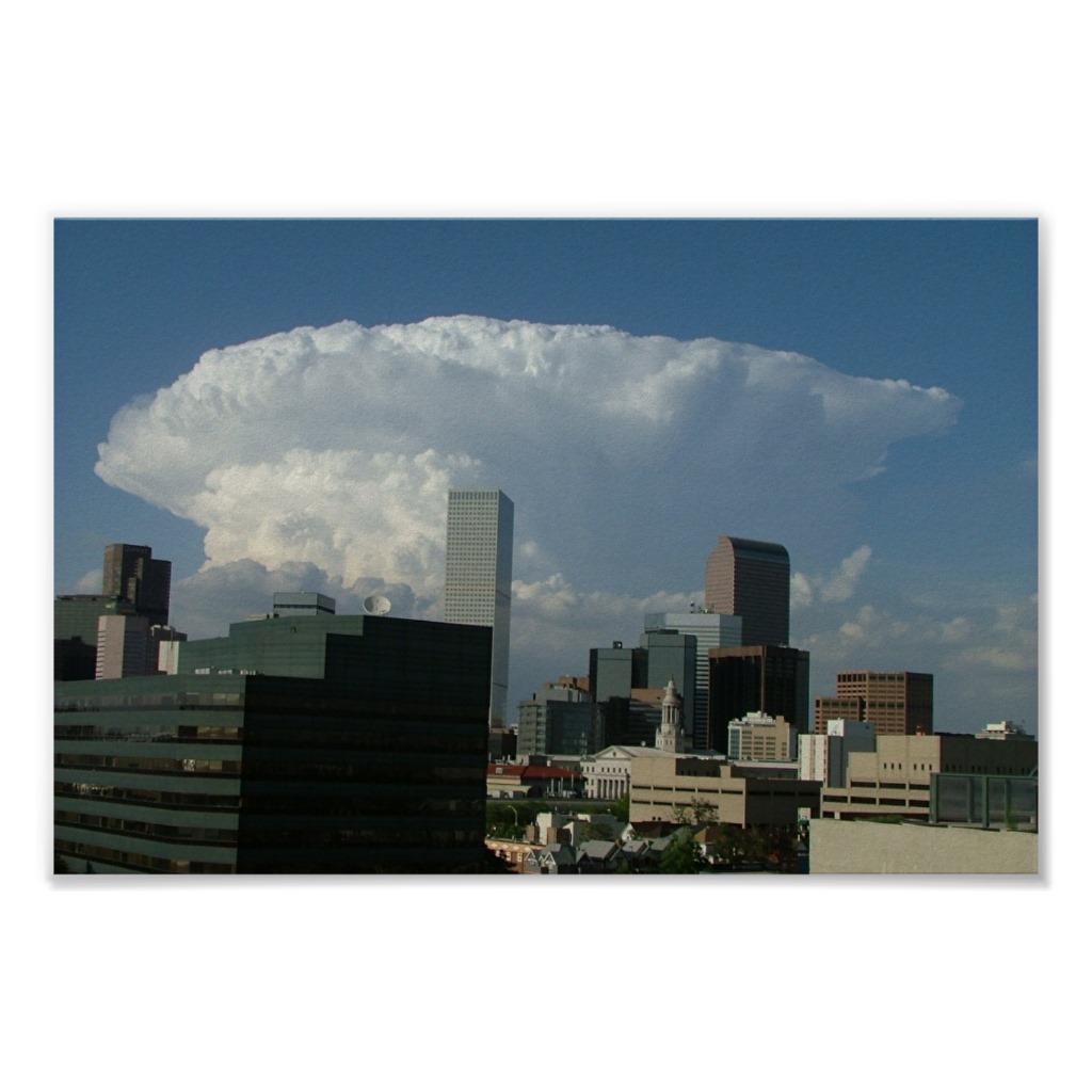 Foto Tempestad de truenos del Supercell al noreste de D Impresiones