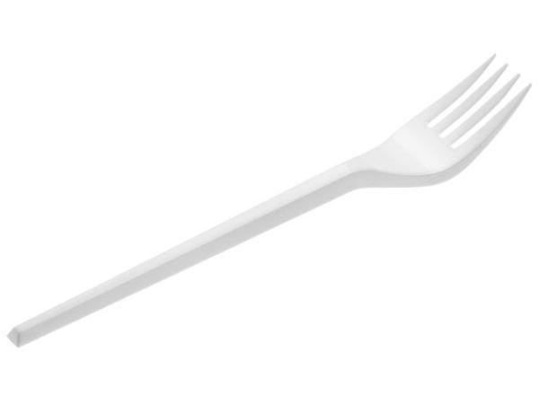 Foto Tenedor Plastico Mesa Blanco 20 Unidades ' 10#30