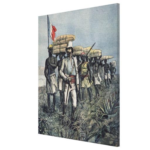 Foto Teniente Mizon en su misión 1892 Impresiones En Lona Estiradas