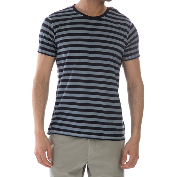 Foto Tenkey - Camiseta de algod�n marino y azul petr�leo