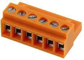 Foto terminal block, screw, 10a, 6way; BL 5.08/6