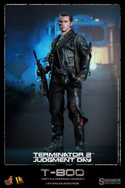 Foto Terminator 2 Figura Dx 1/6 T-800 Battle Damaged 32 Cm
