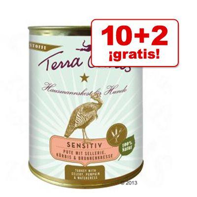 Foto Terra Canis Sensitive 10 2 gratis! 12 x 800 g - Mezcla de pavo con ternera