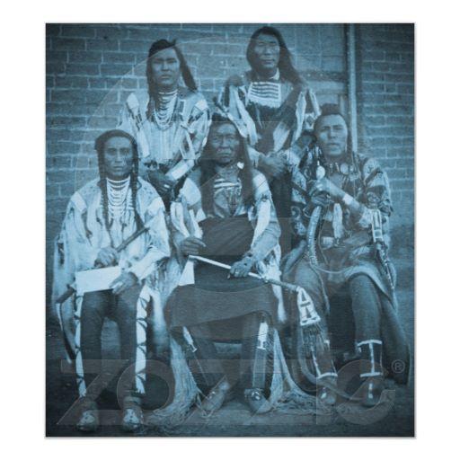 Foto Territorio de Fargo Dakota de los jefes indios del Posters