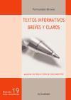 Foto Textos Informativos Breves Y Claros: Manual De RedaccióN De Documentos