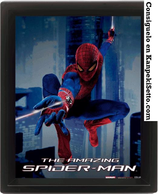 Foto The Amazing Spider-man PÓster Efecto 3d Enmarcado 26 X 20 Cm