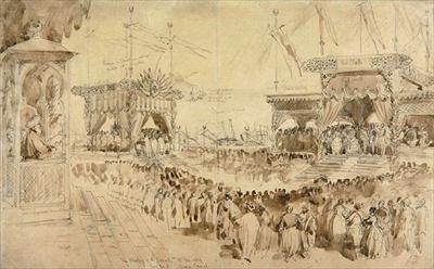Foto The Blessing of the Suez Canal, 1869.. - Art Print
