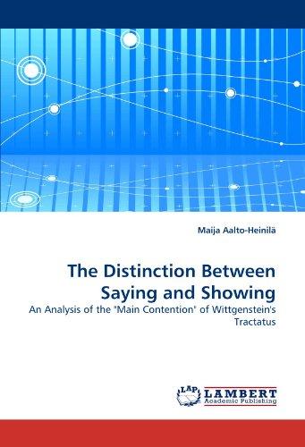 Foto The Distinction Between Saying and Showing: An Analysis of the 