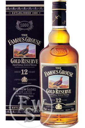 Foto The Famous Grouse 12 Jahre Gold Reserve Whisky 0,7 Ltr Schottland
