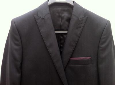 Foto The Kooples Black Chevron Full Suit (3 Pieces) 46 Slimane
