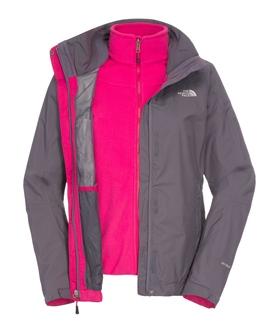 Foto The North Face Zephyr Triclimate Jacket Womens - Medium Greystone Blue
