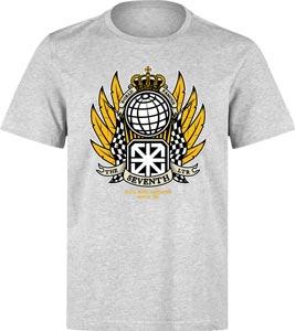 Foto The Seventh Letter Crest camiseta gris jaspeado L