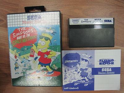 Foto The Simpsons Barts Vs The Space Monsters Para Master System