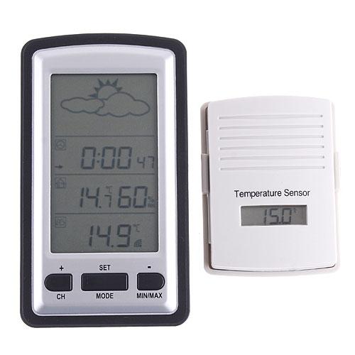 Foto Thermometer Hygrometer Wireless Weather Forecast Station