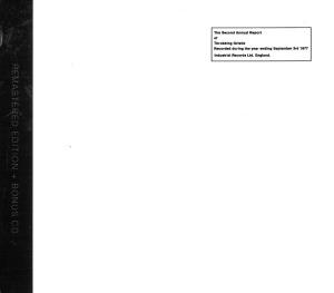 Foto Throbbing Gristle: The Second Annual Report Of.. CD