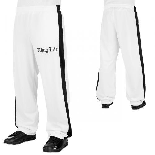 Foto Thug Life Básica Logo Track pantalón de telas blanco talla XXL