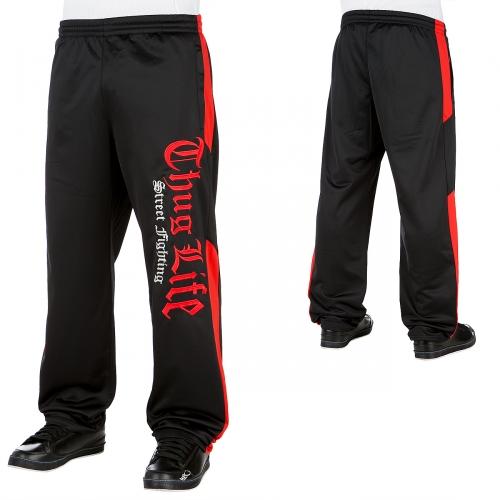 Foto Thug Life Street Fighting Track pantalón de telas negro talla XXL