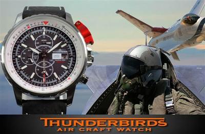 Foto Thunderbirds Reloj Tb1049 Automatic 43mm Watch Horloge Stock Aeromatic Astroavia