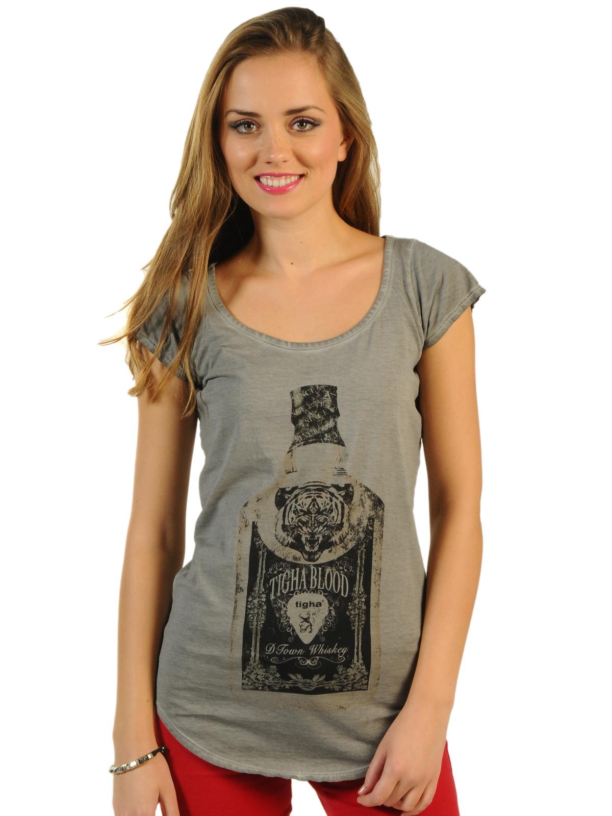 Foto Tigha Camiseta Whiskey WSN blanco/gris L