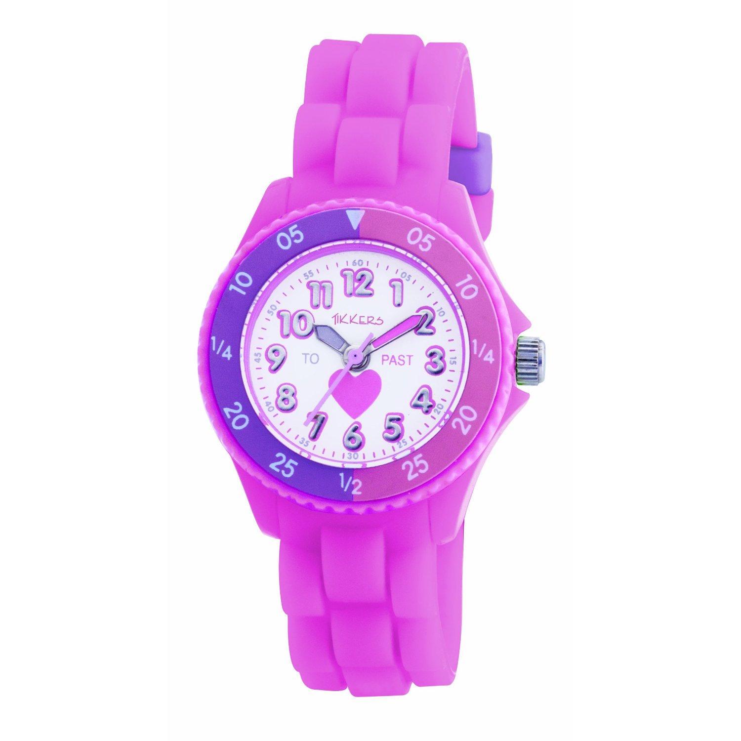 Foto Tikkers TK0003 Kids Time Teacher Pink Rubber/Silicone Strap Watch ...