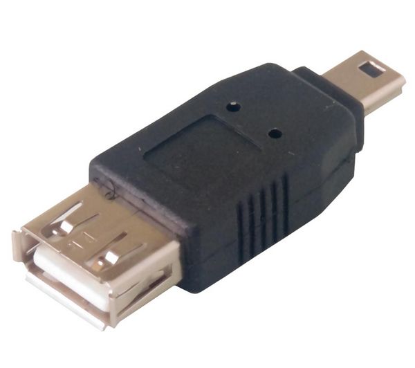 Foto Tikoo Adaptador USB A hembra/ mini USB B macho 5 espigas (USB-AF/MU5M)