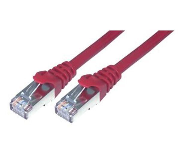 Foto Tikoo Cable de interconexión RJ45 - CAT 6 - F/UTP - 1 m - rojo (FCC6BM-1M/R)