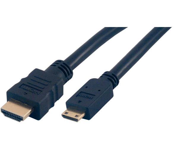 Foto Tikoo Cable HDMI alta velocidad 3D + Ethernet tipo  A / C (mini) macho - 2m (MC382/3D-2M)