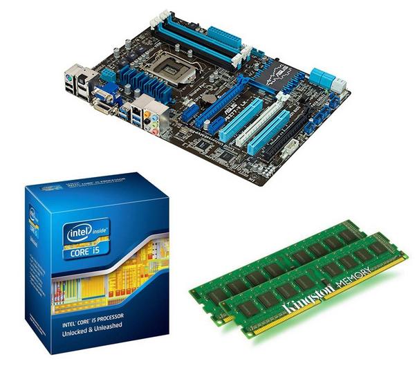 Foto Tikoo Kit de actualización: placa base Asus P8Z77-V LX + CPU Intel Core i7-3770 3,4 GHz + Memoria PC Kingston KVR1333D3N9K2/8G 2 X 4 GB